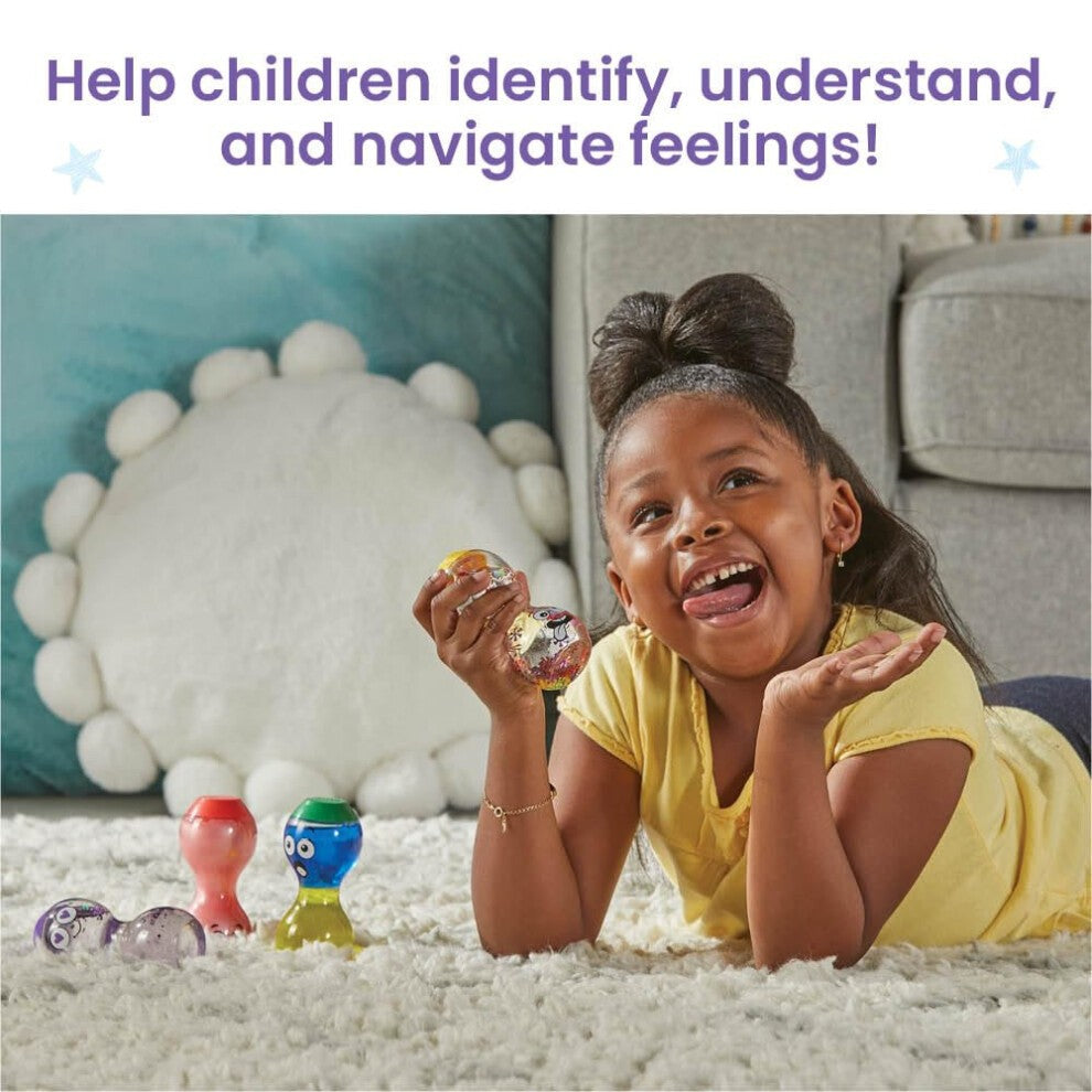 Hand2mind Express Your Feelings Sensory Bottles Secondary Emotions II  Ages 3+ (4 Pieces)