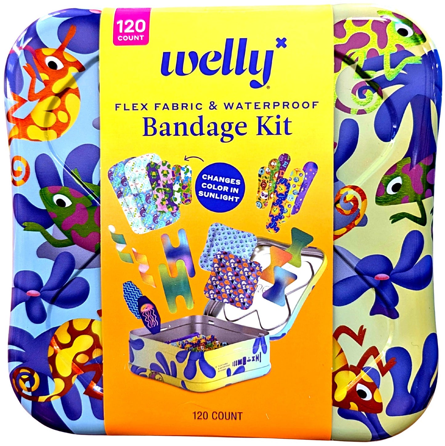 Welly Assorted Color Changing Bandage Kit 120 Count