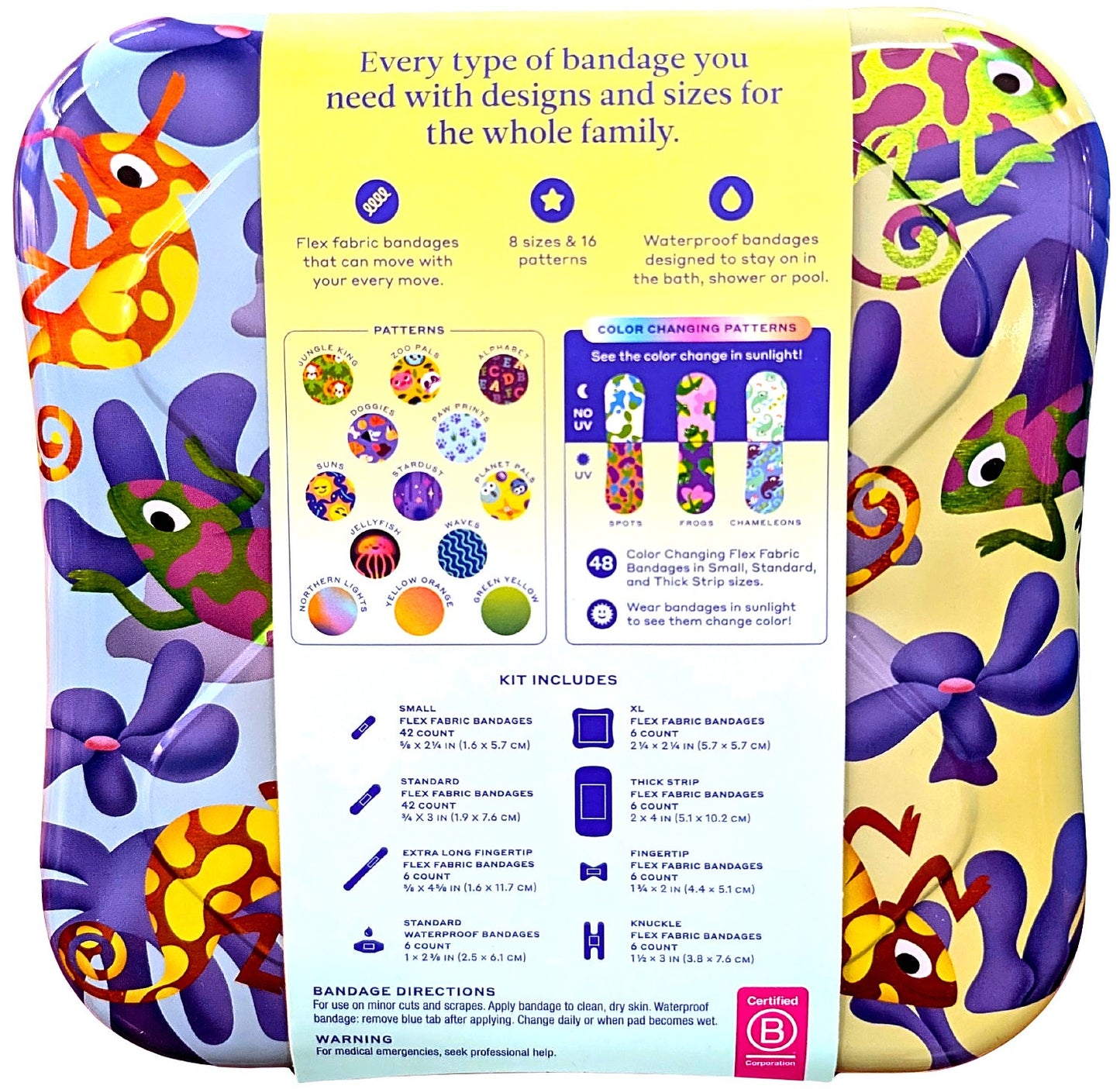 Welly Assorted Color Changing Bandage Kit 120 Count