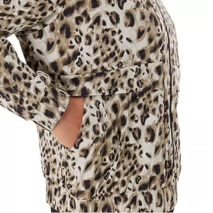 Member's Mark Women's Full Zip Travel Jacket (US, Alpha, Large,Animal Print (Multi)) - Bellso