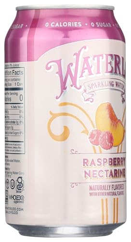 Waterloo Sparkling Water Raspberry Nectarine Sparkling Water Single, 12 FZ