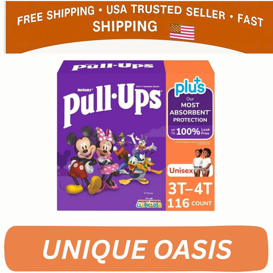 Huggies Pull-Ups Plus Training Pants  Unisex  3T-4T (116 Count)
