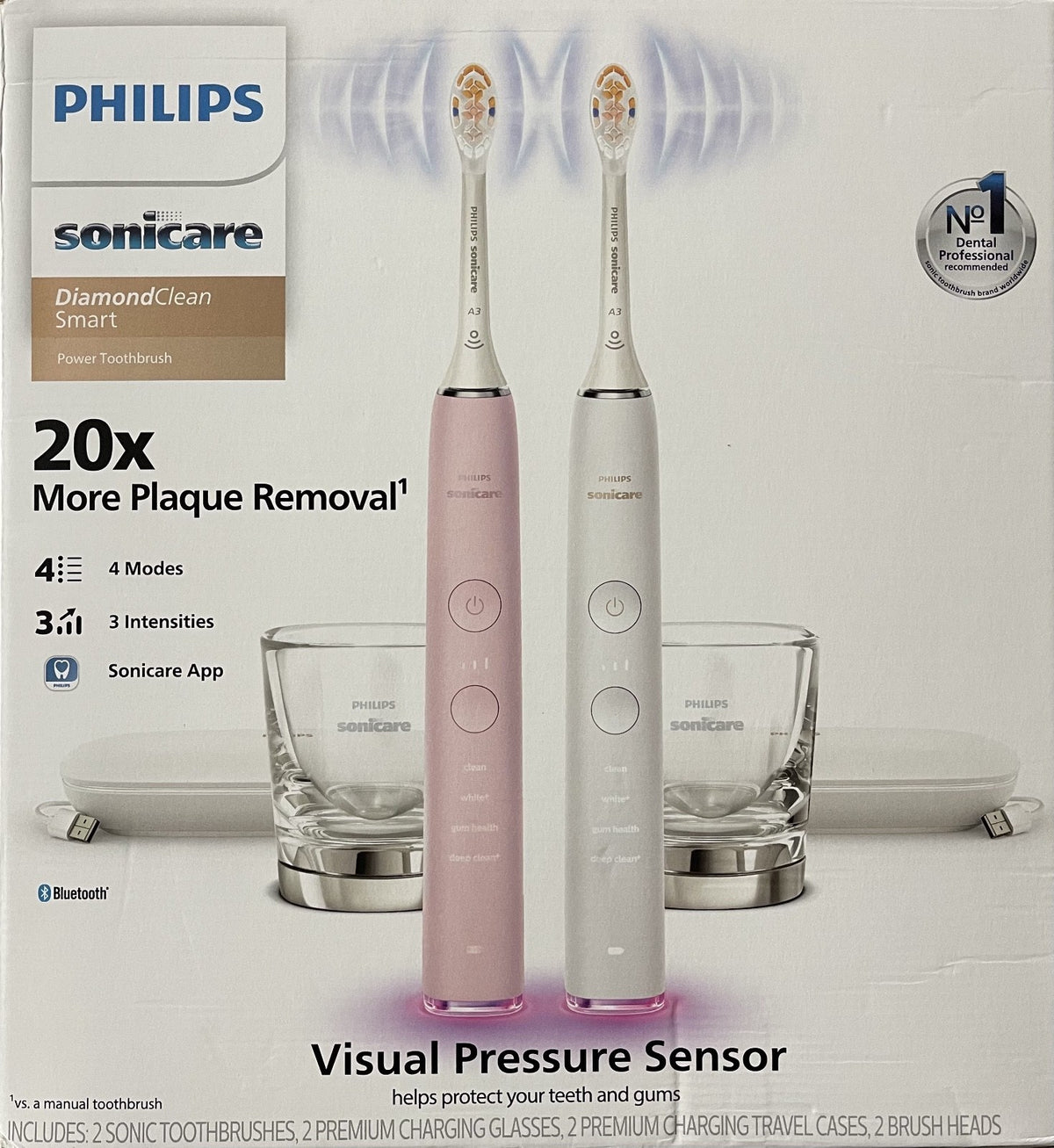 Philips Sonicare DiamondClean Smart 9300 Premium G3 2-Pack Set