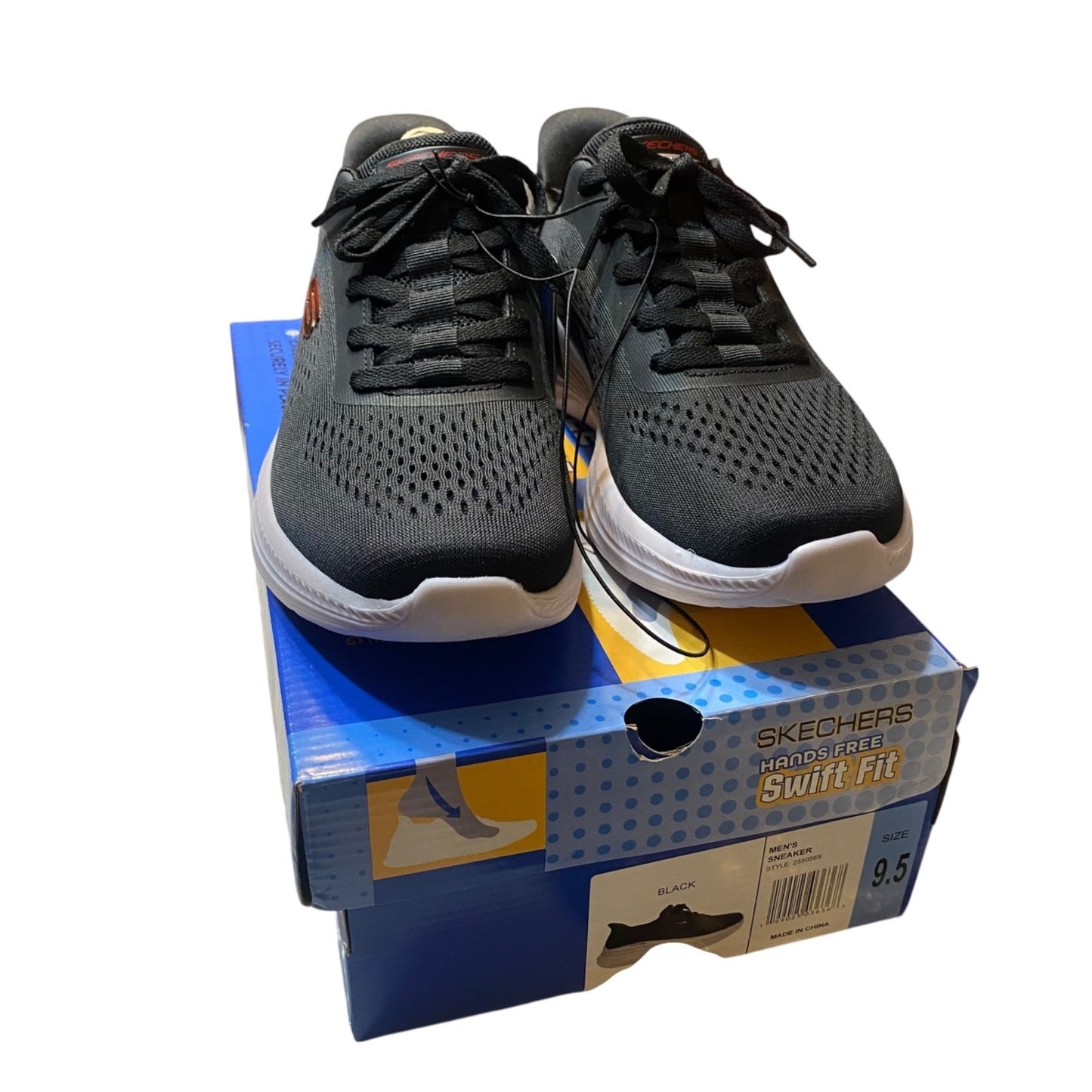 SKECHERS Mens 9.5 Verse Athletic Shoes SWIFT FIT Hands Free Slip on Sneakers NEW