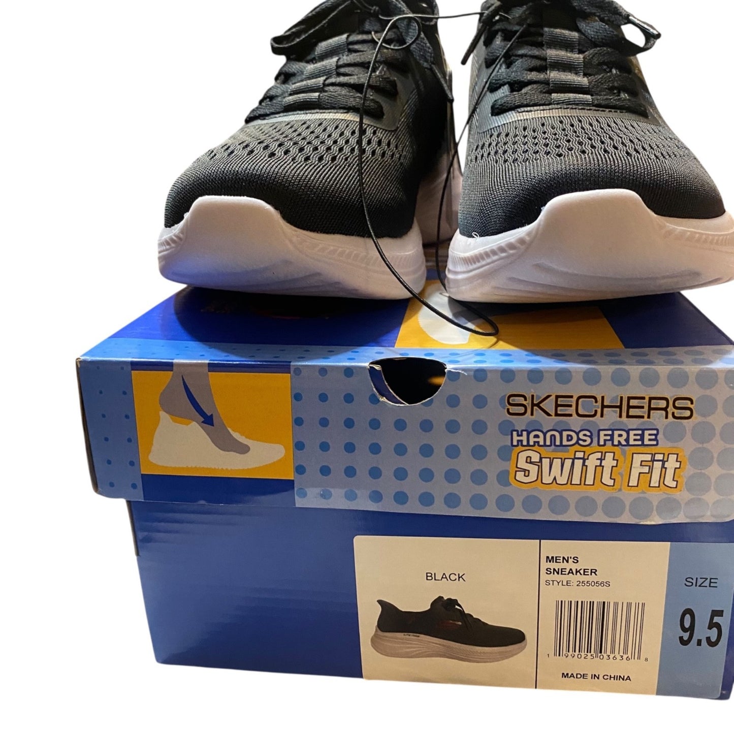 SKECHERS Mens 9.5 Verse Athletic Shoes SWIFT FIT Hands Free Slip on Sneakers NEW