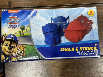 PAW PATROL Marshall & Daring Danny X & Paw Patrol Chalk & Stencil