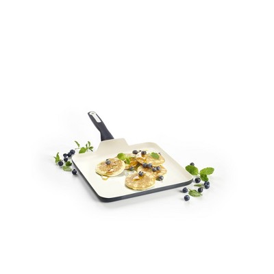 GreenPan Rio 11" Ceramic Nonstick Griddle Black - Bellso