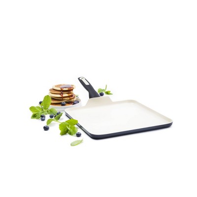 GreenPan Rio 11" Ceramic Nonstick Griddle Black - Bellso