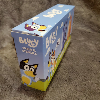 Bluey Set of 2 Chalk & 2 Stencils Ages 3+