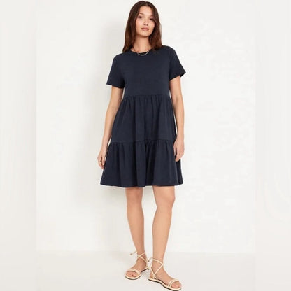 Gap Ladies Short Sleeve Tiered Dress - XXL - Bellso