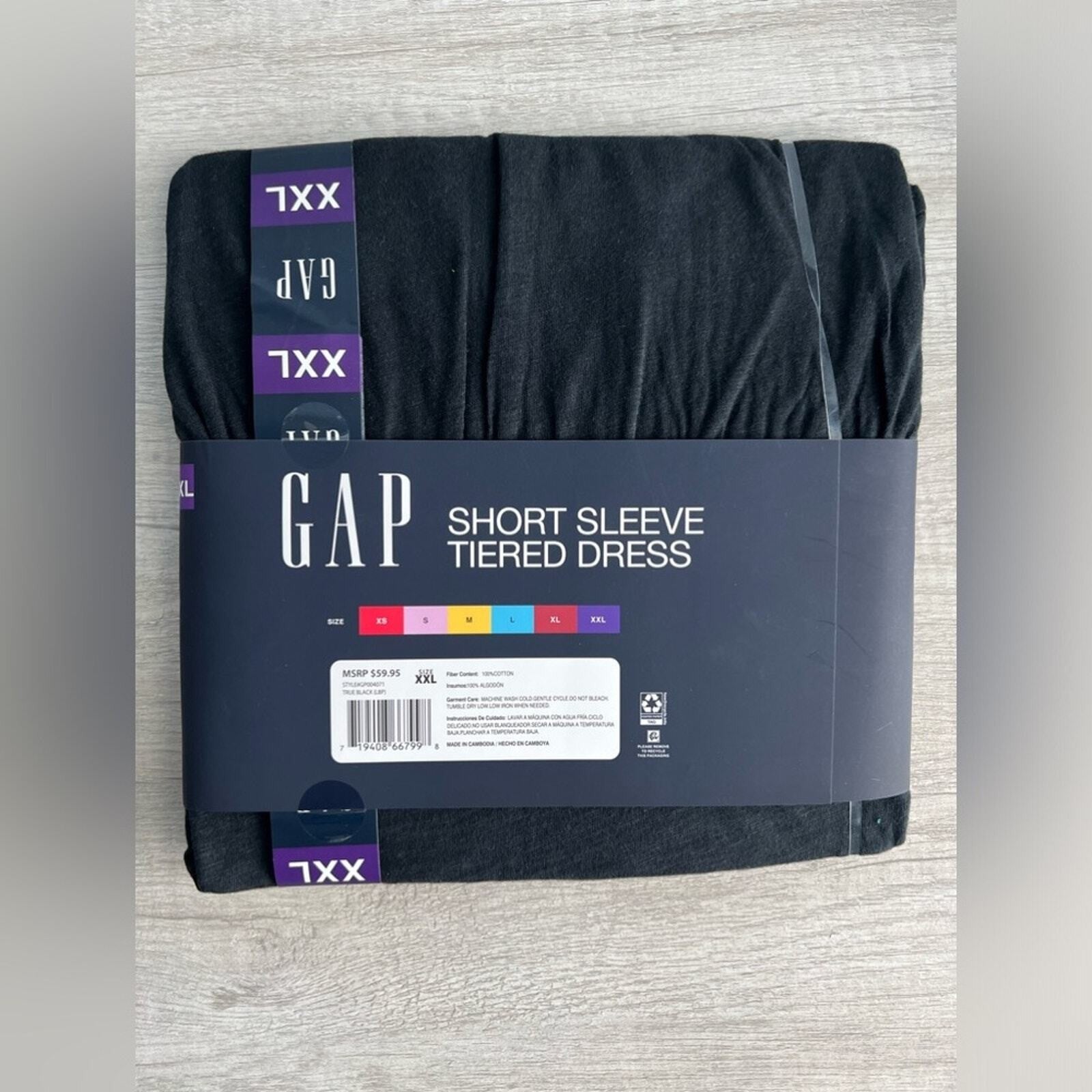 Gap Ladies Short Sleeve Tiered Dress - XXL - Bellso