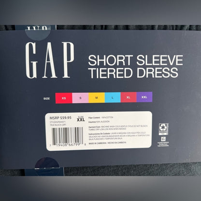 Gap Ladies Short Sleeve Tiered Dress - XXL - Bellso