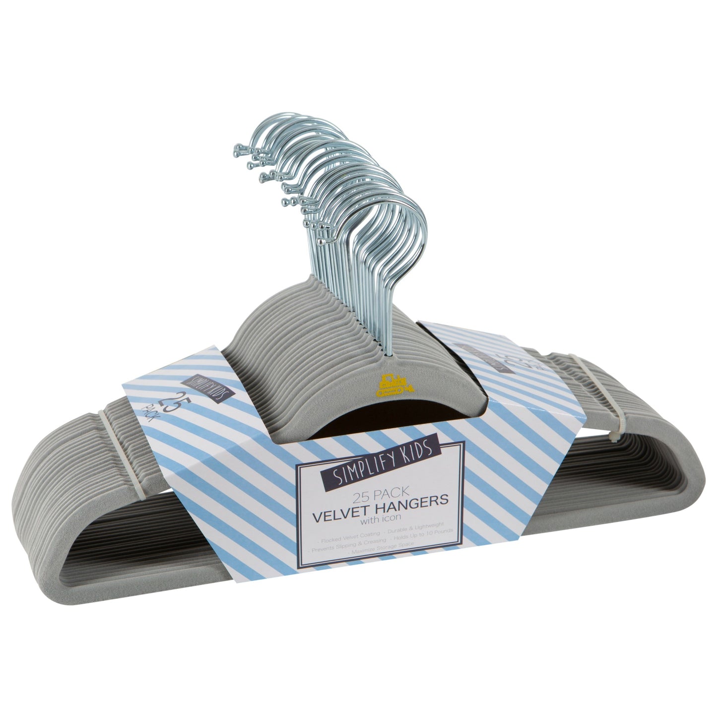 Gray Velvet Hangers 25-Pack - Bellso