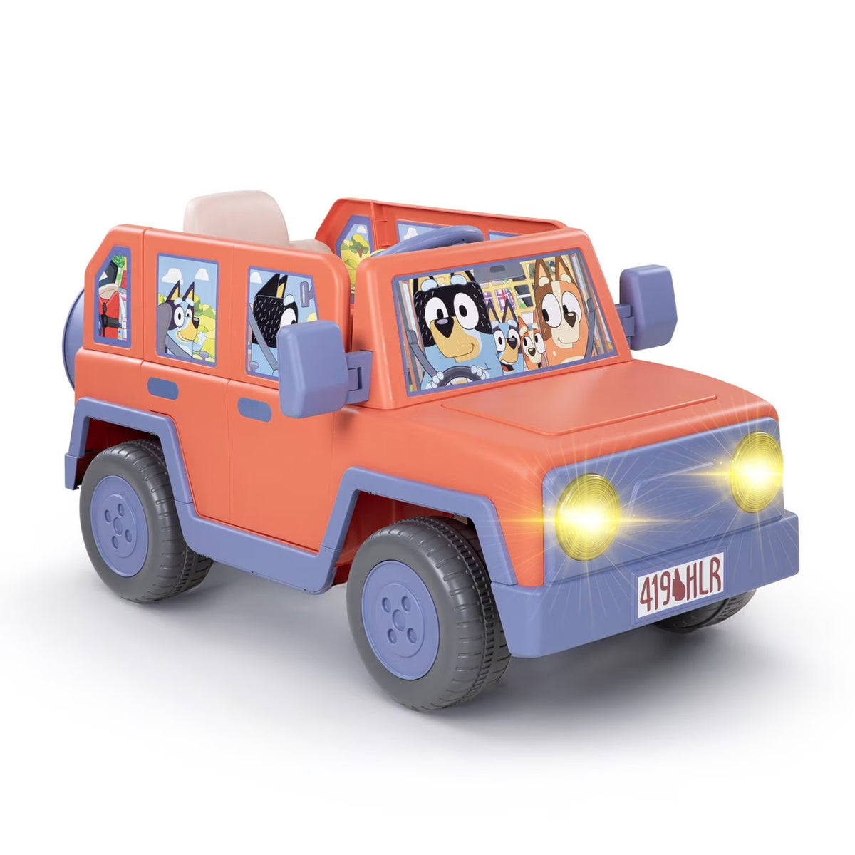 Bluey Heeler Family Vehicle 12-Volt Battery Powered Ride-on