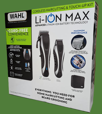 Wahl Li-Ion Max Cordless Haircutting & Beard Grooming Kit OPEN BOX