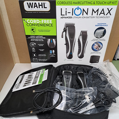 Wahl Li-Ion Max Cordless Haircutting & Beard Grooming Kit OPEN BOX