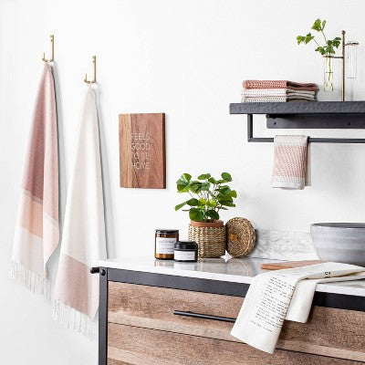 Bath Hook Brass - Hearth & Hand™ with Magnolia: Wall-Mounted, Robe Hanging, Gold Finish, Includes Hardware - Bellso
