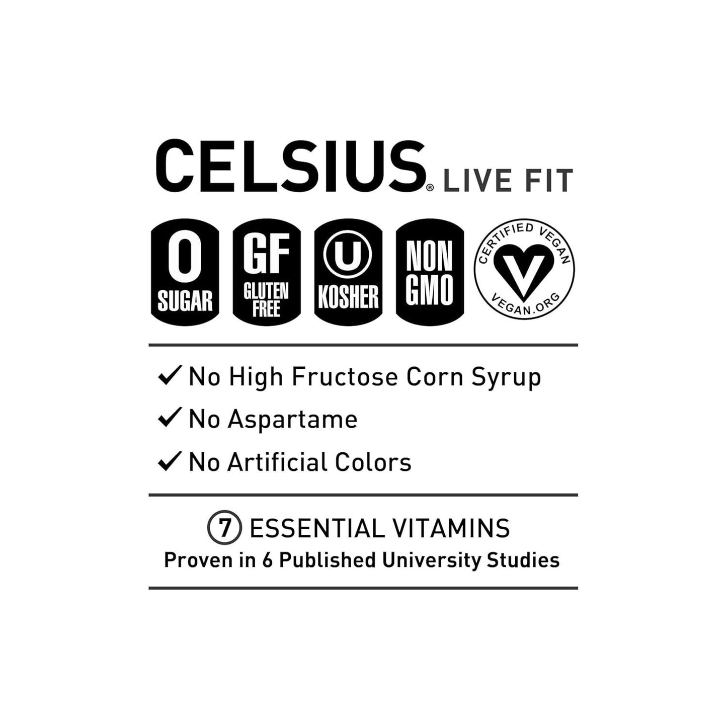 Celsius Sparkling Electric Vibe Energy Drink 12oz 12 Pack Functional Boost