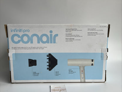 InfinitiPRO by Conair High-Speed Digital Electric Hair Dryer 955CGD Gold 12345