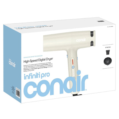 InfinitiPRO by Conair High-Speed Digital Electric Hair Dryer 955CGD Gold 12345