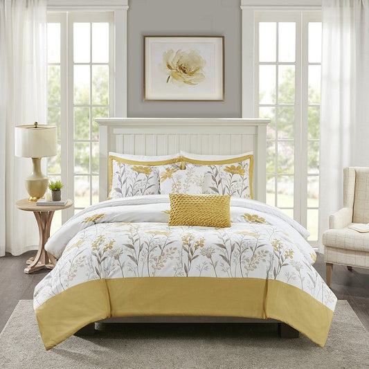 Harbor House Meadow 5 Piece Cotton Comforter Set Full/Queen - All - Bellso