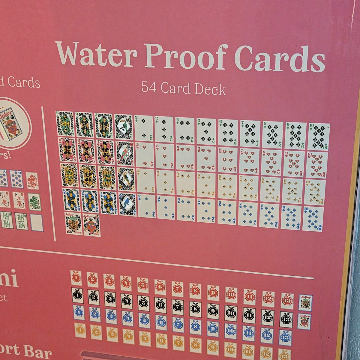 Maison Lude Tropical Premium Floating Mat 3-in-1 Mahjong Rummi Waterproof Cards
