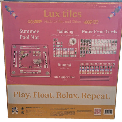Maison Lude Tropical Premium Floating Mat 3-in-1 Mahjong Rummi Waterproof Cards