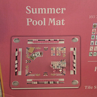 Maison Lude Tropical Premium Floating Mat 3-in-1 Mahjong Rummi Waterproof Cards
