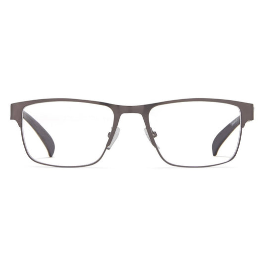 ICU Eyewear Sunnyvale - Large Oval Half Rim Gunmetal +3.00 - Bellso