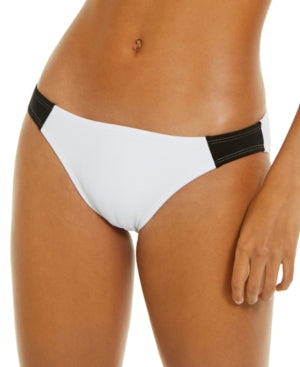 DKNY SOFT WHITE Logo Scoop Bikini Swim Bottom  US X-Large - Bellso