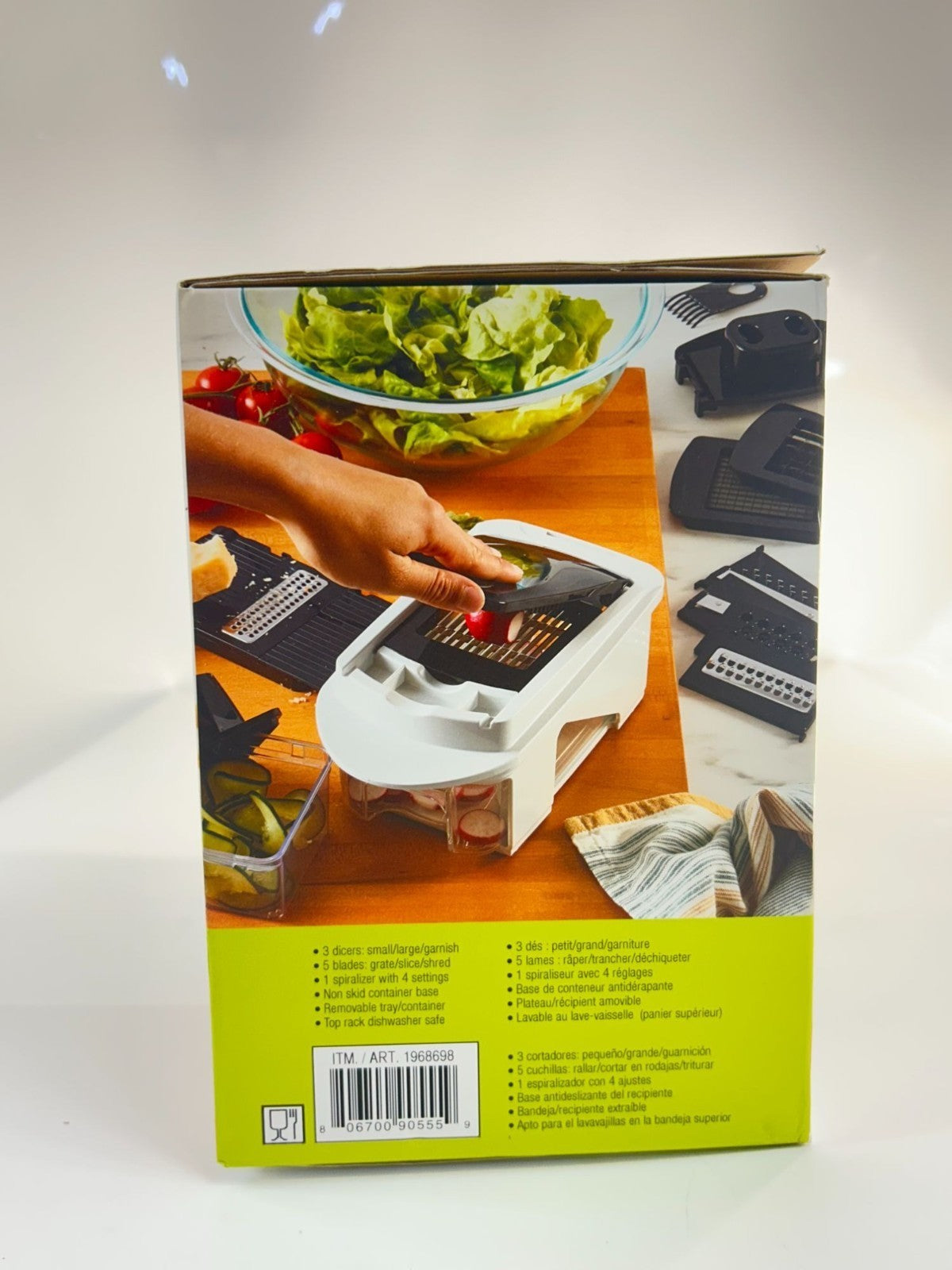 MIU Vegetable Chopper & Slicer 11-Piece Mandoline Spiralizer Food Cutter