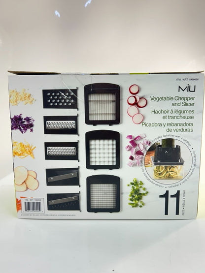 MIU Vegetable Chopper & Slicer 11-Piece Mandoline Spiralizer Food Cutter