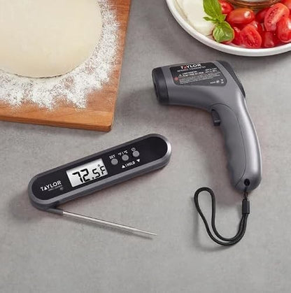 Digital Thermometer Bundle, Laser Infrared Surface & Instant Read, IPX7 Waterproof, Wide Temperature Range -58°F to 716°F