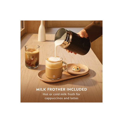 Nespresso Vertuo Pop+ Deluxe Coffee Maker with Milk Frother & Coffee Voucher