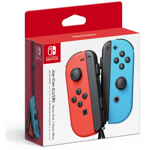 Nintendo Switch Left and Right Joy-Con Controllers - Neon Red/Neon Blue