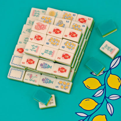 3-in-1 Floating Game Mat: Mahjong, Rummi Cube, and Waterproof Cards