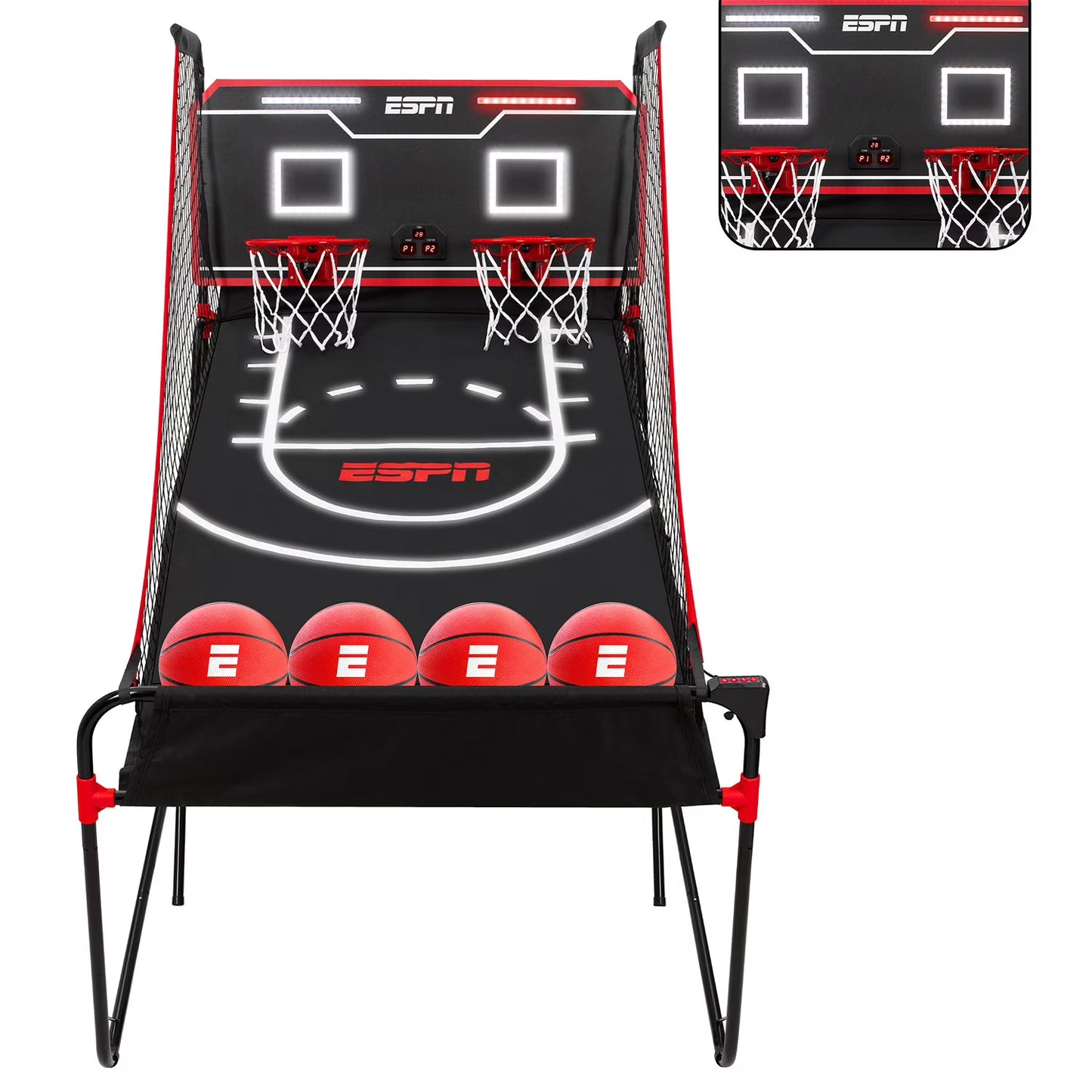 Espn Pro Competition LED Arcade Basketball With Electronic Scoring And Sounds