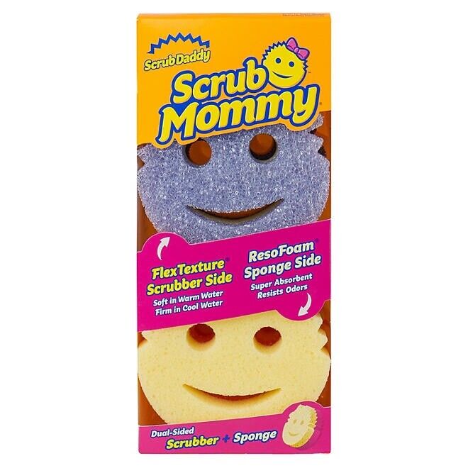 Scrub Mommy Dual-Sided Scrubber + Sponge Scratch Free