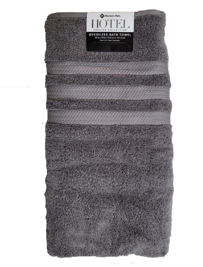 Member's Mark Hotel Premier Collection 30 W X 58 L 100% Cotton Luxury Bath Towel Zinc Grey - Bellso
