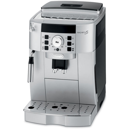 Magnifica XS Compact Fully Automatic Black and Silver Espresso Machine and Cappuccino Maker