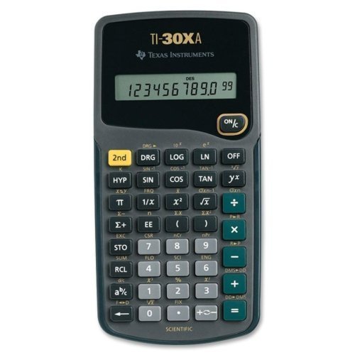 Texas Instruments TI-30Xa Scientific Calculator: Approved for SAT & AP Exams - Bellso