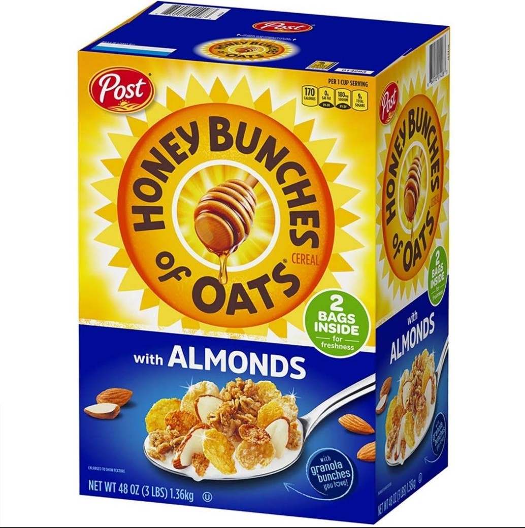 Post Honey Bunches Cereal, With Crispy Almonds
