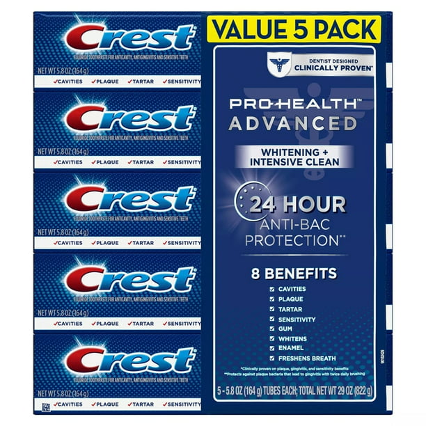 Crest Pro-Health Advanced Whitening + Intensive Clean Toothpaste Pack - Bellso