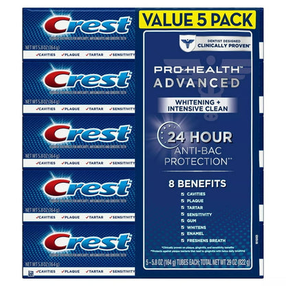 Crest Pro-Health Advanced Whitening + Intensive Clean Toothpaste Pack - Bellso