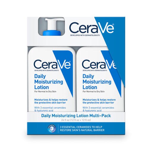 CeraVe Daily Moisturizing Lotion  Normal to Dry Skin  12 Fluid Ounce (2 Pack) - Bellso