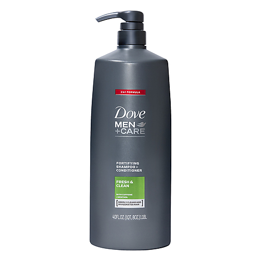 Dove Men + Care 2-in-1 Shampoo + Conditioner, Fresh & Clean, 40 Oz