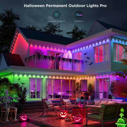 Govee Pro 100-ft Cuttable LED Permanent Outdoor Christmas Lights WHITE