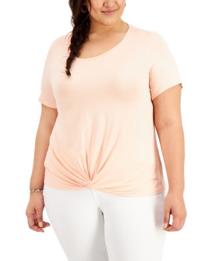 Style & Co Plus Size 2X Twist-Hem T-Shirt, Created for Macy's - Bellso