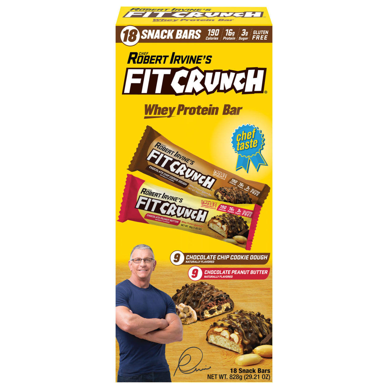 Robert Irvine’s Chef FITCRUNCH High Protein Bars Variety, 1.62 Ounce