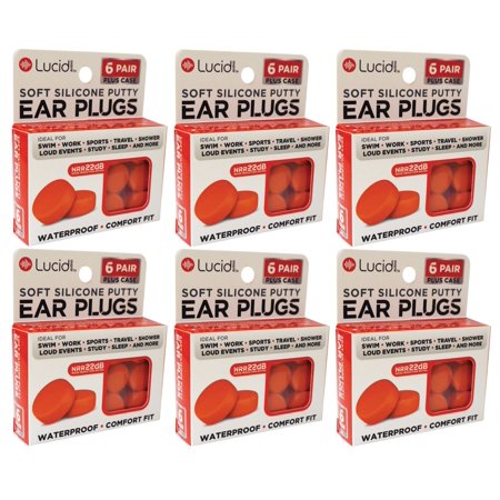 Lucid Audio Soft Silicone Putty Ear Plugs 36 Pair - Bellso